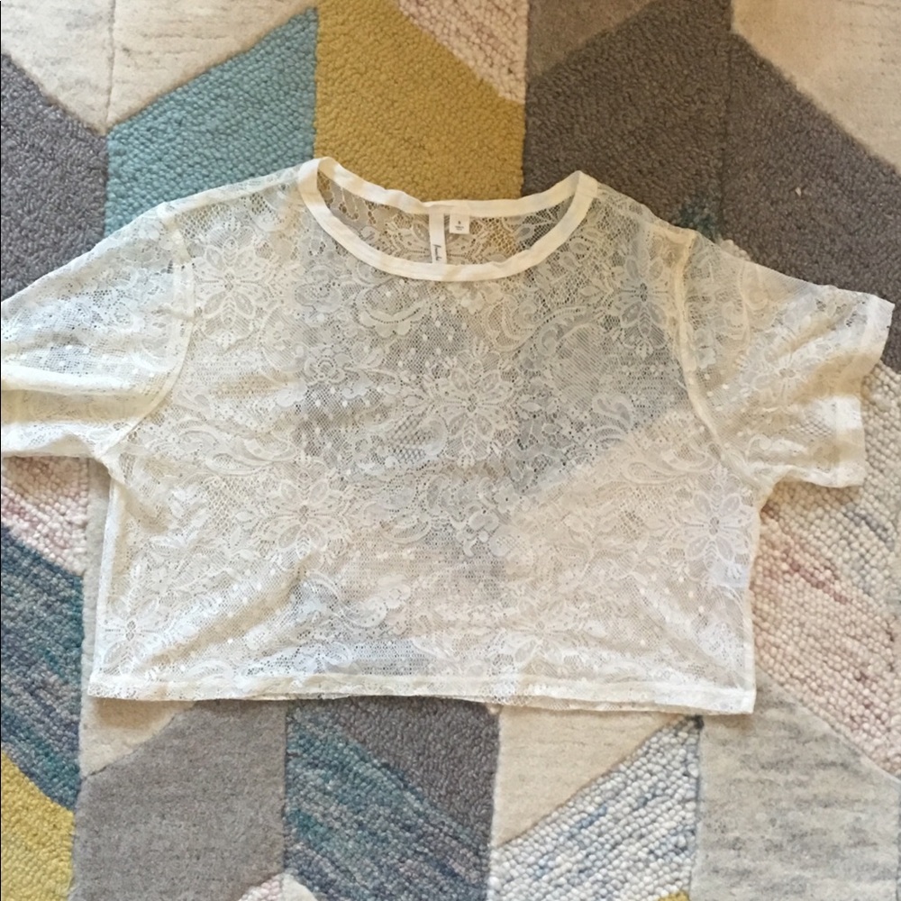 Frenchi Lace Crop Top